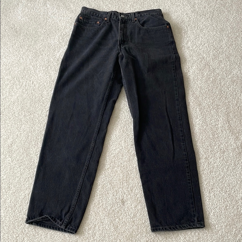 Vintage Levi’s 550 Black Jeans Men’s W32 90’s Red Tab High Waist Relaxed Fit